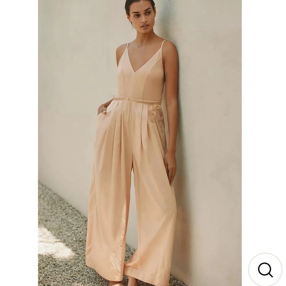 Anthropologie Pants - By Anthropologie High Tide Wide-Leg One-Piece Jumpsuit Size XS